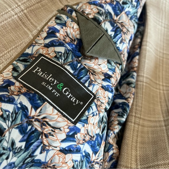 Paisley &Gray SLIM FIT Glen Check Field Jacket/ Trousers - Picture 6 of 14